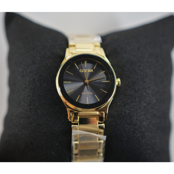 Citizen Women\'s Modern Eco-Drive Gold Stainless Steel Watch 28 MM EM0737-58E main image 5